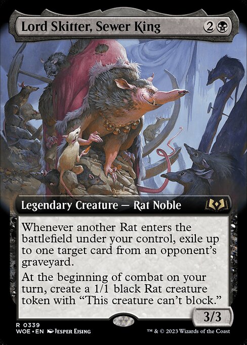 Lord Skitter, Sewer King (Non-Foil) (Extended Art) · Wilds of Eldraine · Near Mint