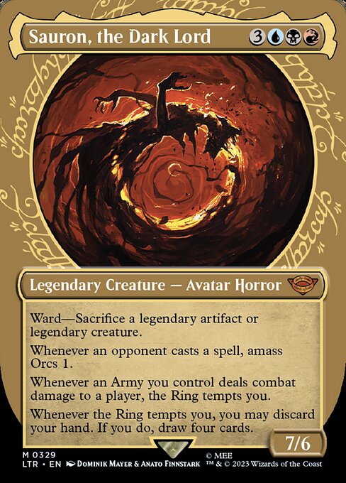 Sauron, the Dark Lord (Non-Foil) (Borderless) (Showcase) · The Lord of the Rings: Tales of Middle-earth · Near Mint